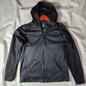 Tek Gear Men's activewear Fleece Hooded Jacket Black size Medium